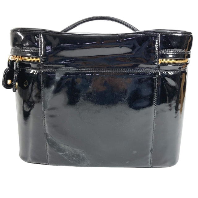Chanel CHANEL vintage CC Vanity Bag 2WAY Shoulder Bag Hand Bag Patent Leather Black - view 4