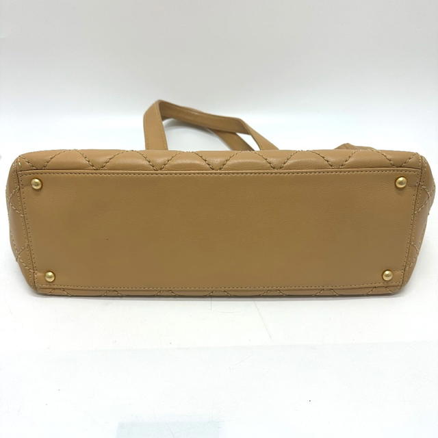 Chanel CHANEL Wild stitch With bag pouch Tote Bag Calfskin Beige - view 4