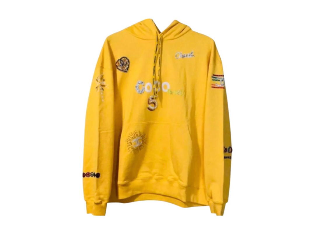 Chanel Chanel x Pharrell Applique Sunflower Hoodie Sweatshirt Yellow 2019