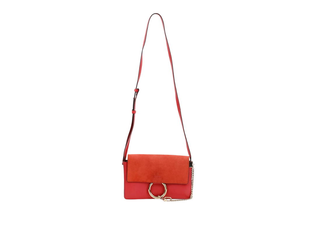 Chloé Chloé Suede Faye Day Bag Red