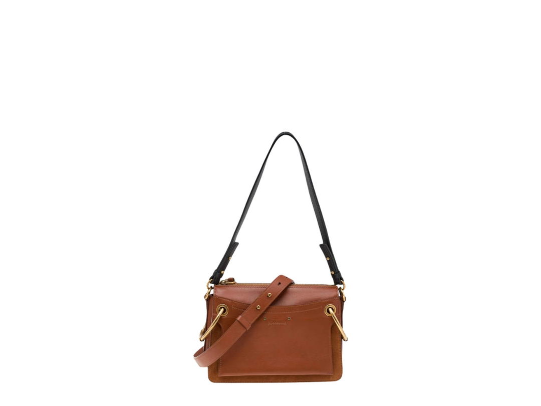 Chloé Chloé Suede Roy Shoulder Bag Brown