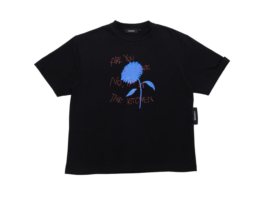 CHEMISE CHEMISE Are you in love Black T-Shirt