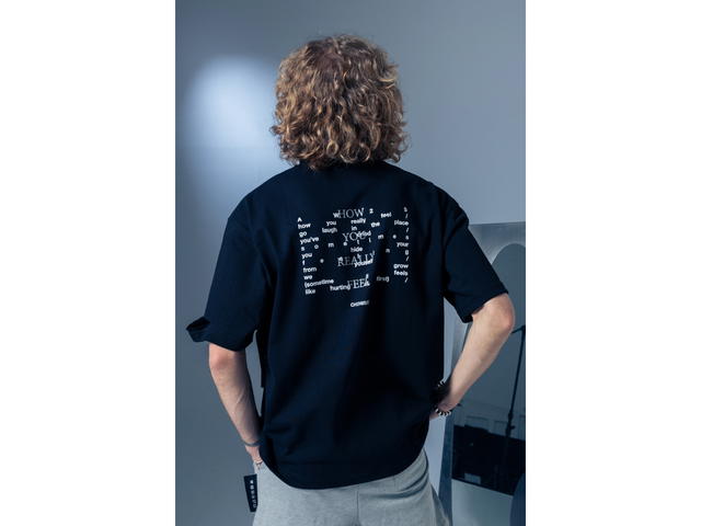 CHEMISE CHEMISE Are you in love Black T-Shirt - view 6