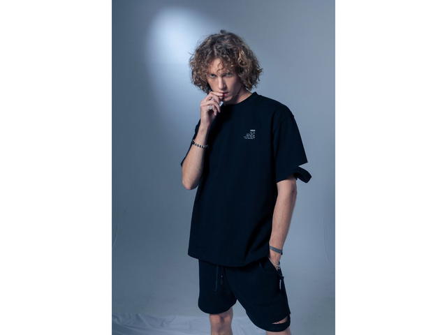 CHEMISE CHEMISE Blue Flower Black Shorts - view 6