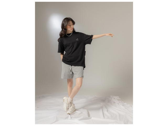 CHEMISE CHEMISE Blue Poem Grey Topdye Shorts - view 3