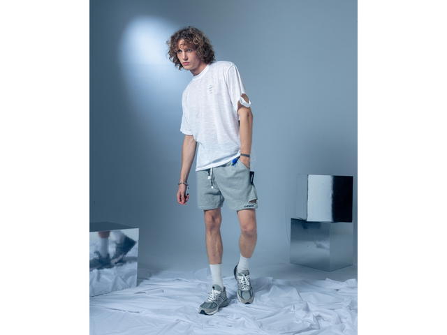 CHEMISE CHEMISE Fleece White T-Shirt - view 3