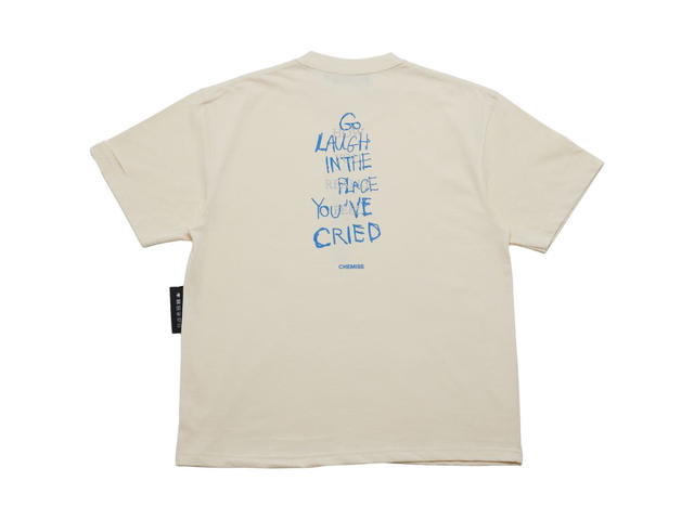 CHEMISE CHEMISE Go Laugh Beige T-Shirt - view 2