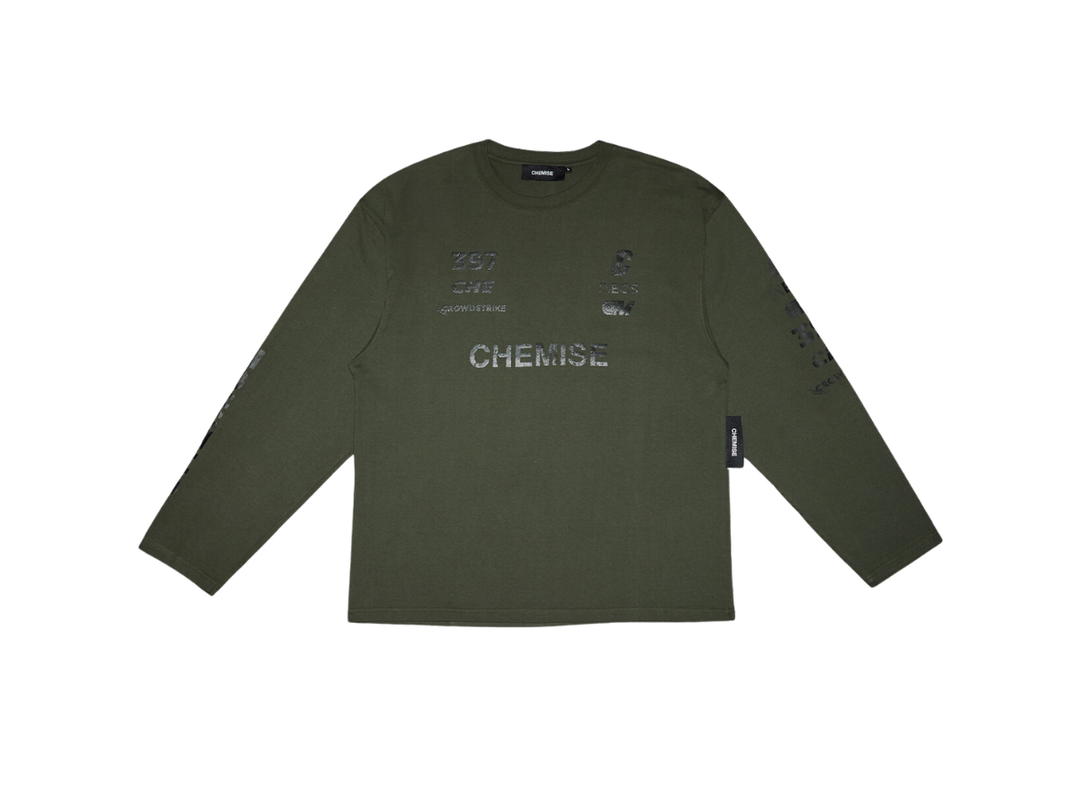 CHEMISE CHEMISE Hamilton Dark Green Long Sleeve T-Shirt