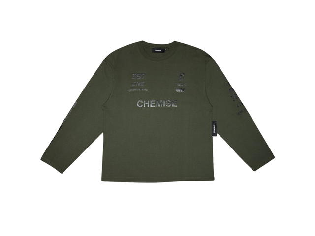 CHEMISE CHEMISE Hamilton Dark Green Long Sleeve T-Shirt - view 1