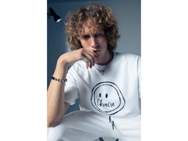 CHEMISE CHEMISE Smiley Drawing White T-Shirt - view 6