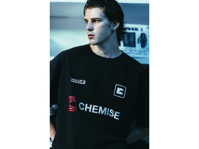 CHEMISE CHEMISE Space Black Regular T-Shirt - view 2