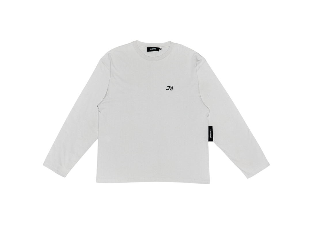 CHEMISE CHEMISE Stat-Board Grey Long Sleeve T-Shirt