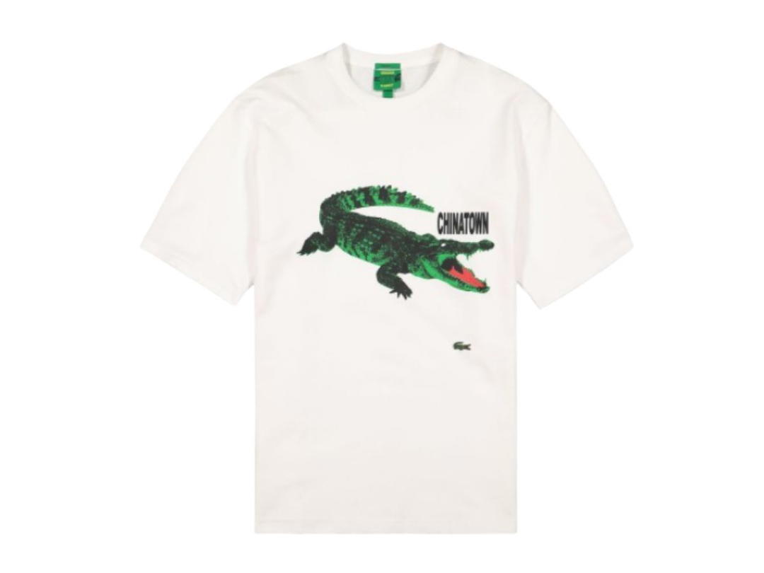 Lacoste Chinatown Market x Lacoste Tee Shirt White