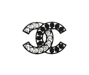Buy Chanel Metal Crystal CC Brooch Silver Black at Sasom – Authentic and Ready to Ship
