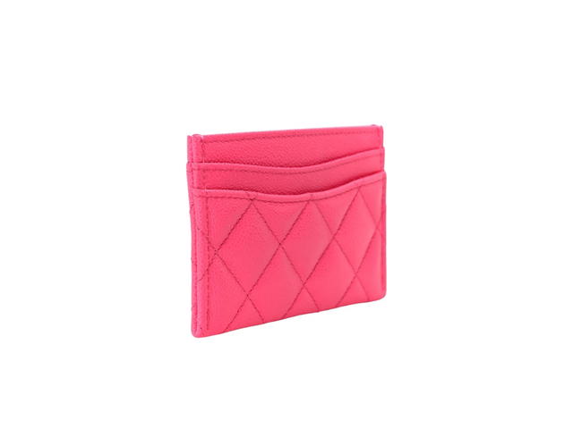 Chanel Chanel Caviar Quilted Card Holder Fuchsia - view 2