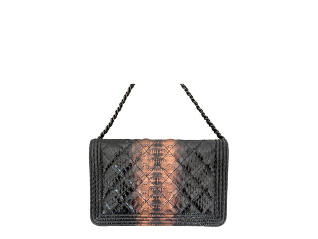 Chanel Chanel Boy Wallet on Chain Python Black - view 2