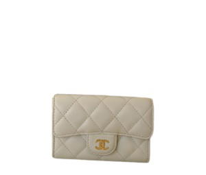 Buy Chanel Classic Flap Card Holder White at Sasom – Authentic and Ready to Ship