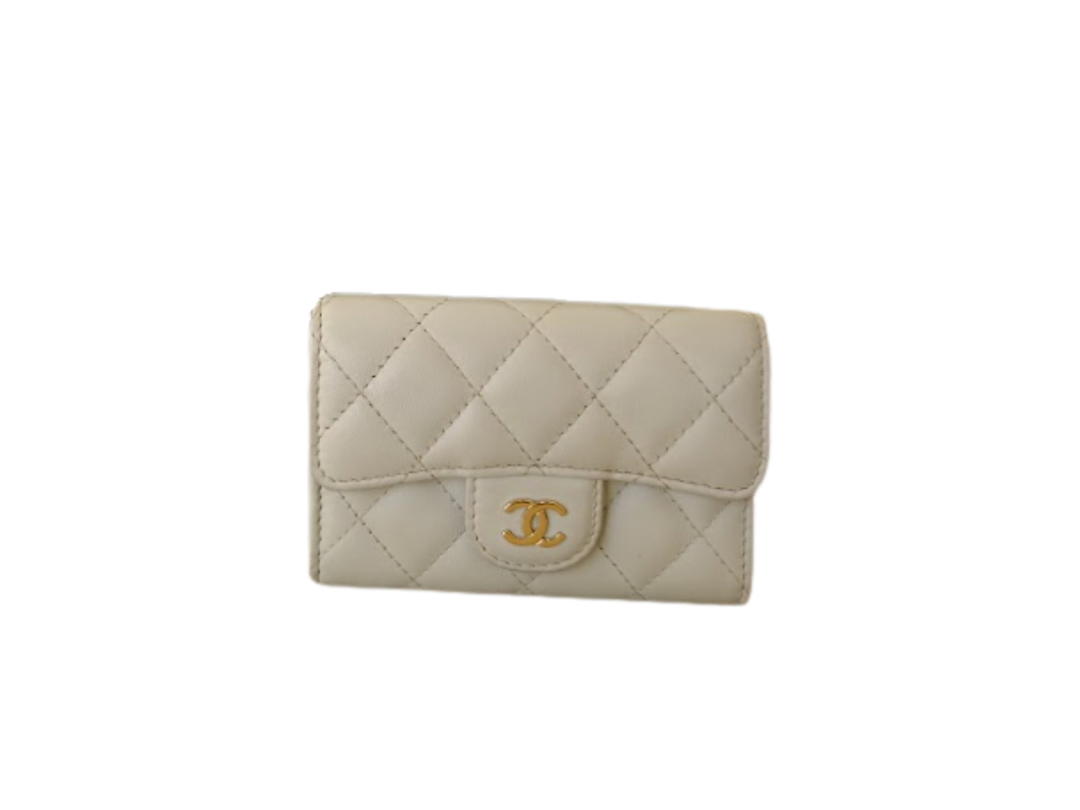Chanel Chanel Classic Flap Card Holder White