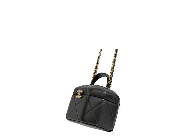 Chanel Chanel Small Vanity Case In Black Lambskin With Gold Hardware Black - view 2