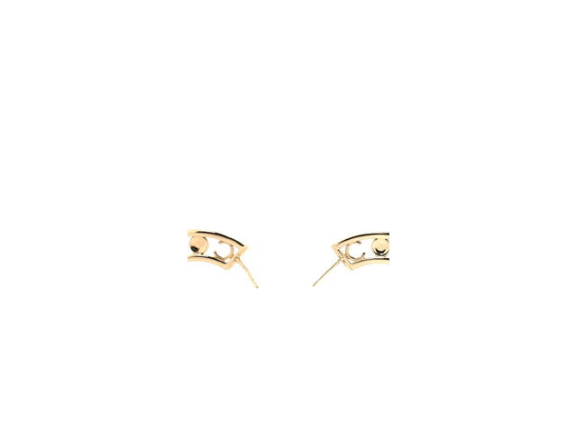 Chanel Chanel Bow-tiful CC Hoop Earrings In Crystal Pearl With Gold Hardware - view 2