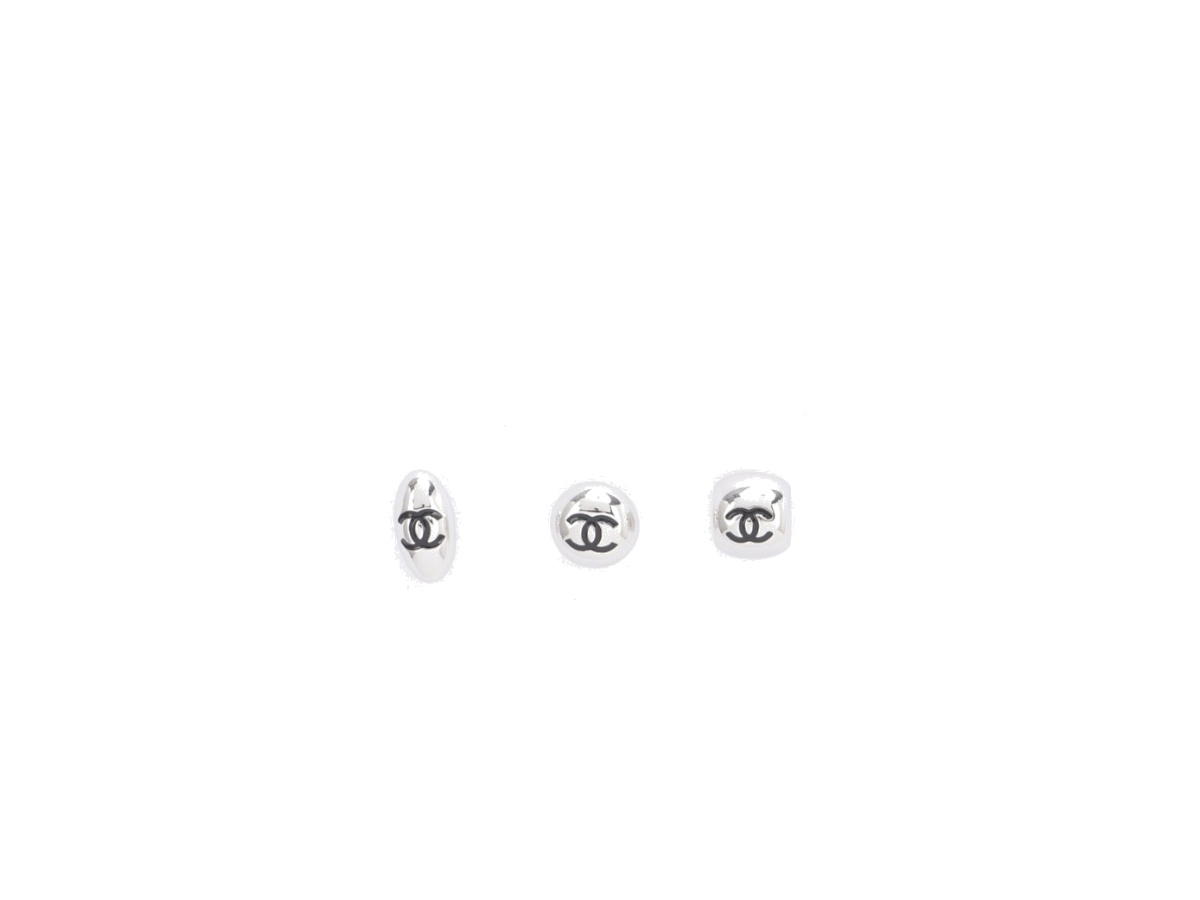 Chanel Chanel CC Earrings Set Silver