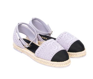 Chanel Chanel Grosgrain Espadrilles Purple (Women's) - view 1