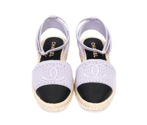 Chanel Chanel Grosgrain Espadrilles Purple (Women's) - view 3