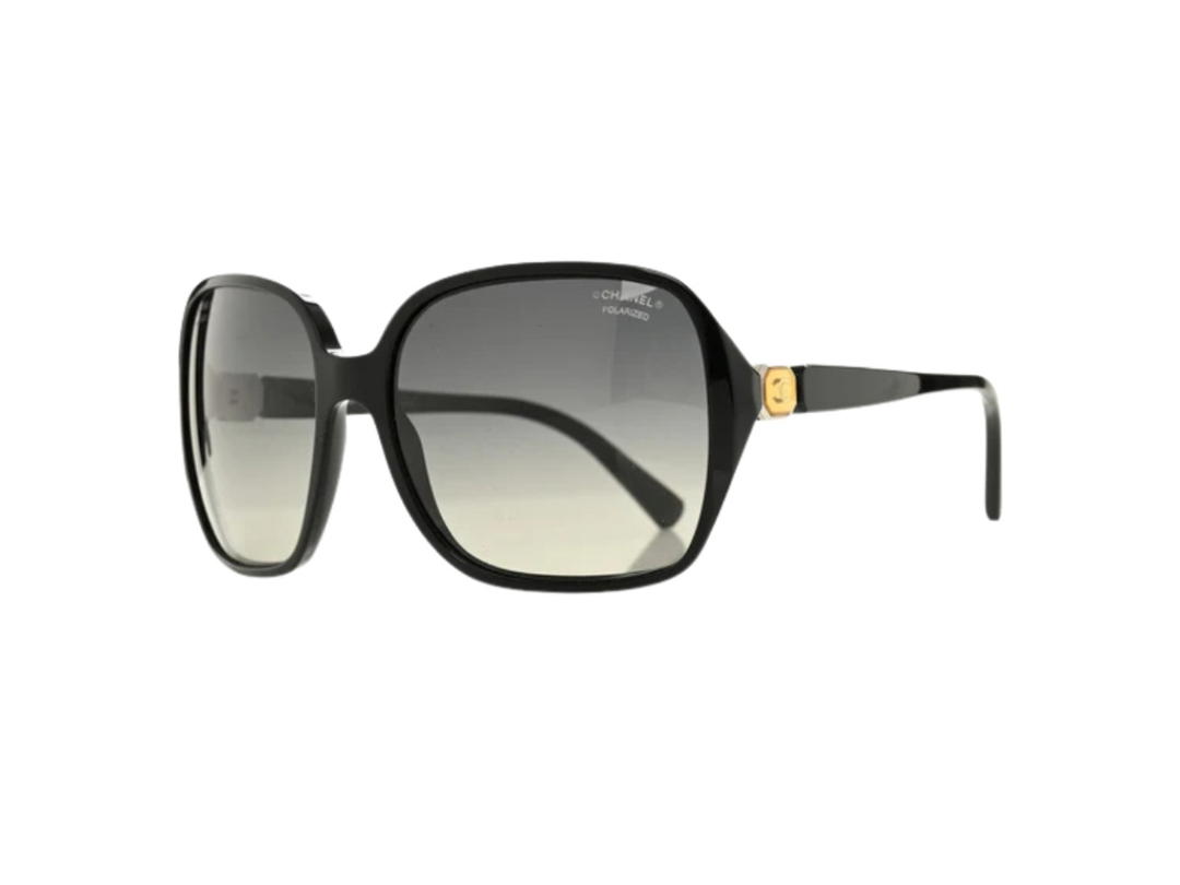 Chanel Chanel Acetate Square CC Sunglasses Black