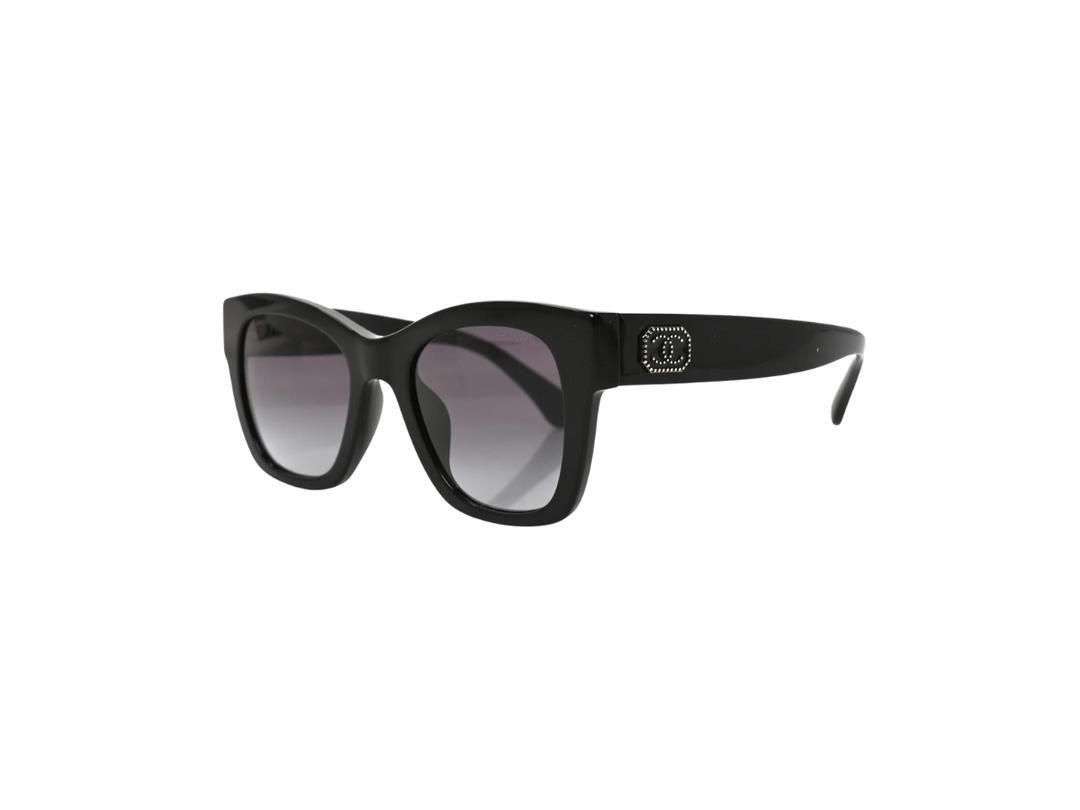 Chanel Chanel Acetate Square CC Sunglasses Black
