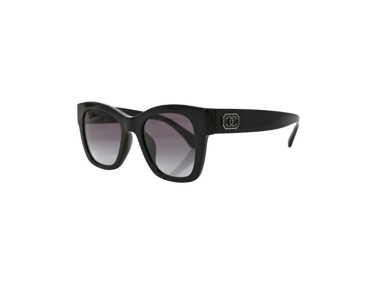 Chanel Chanel Acetate Square CC Sunglasses Black