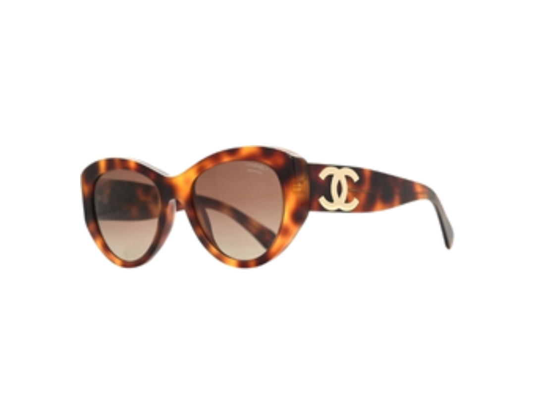 Chanel Chanel Large CC Sunglasses In Tortoise Butterfly Acetate With Brown Polarized Lenses