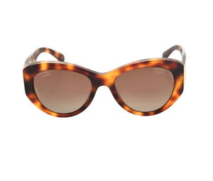 Chanel Chanel Large CC Sunglasses In Tortoise Butterfly Acetate With Brown Polarized Lenses - view 2