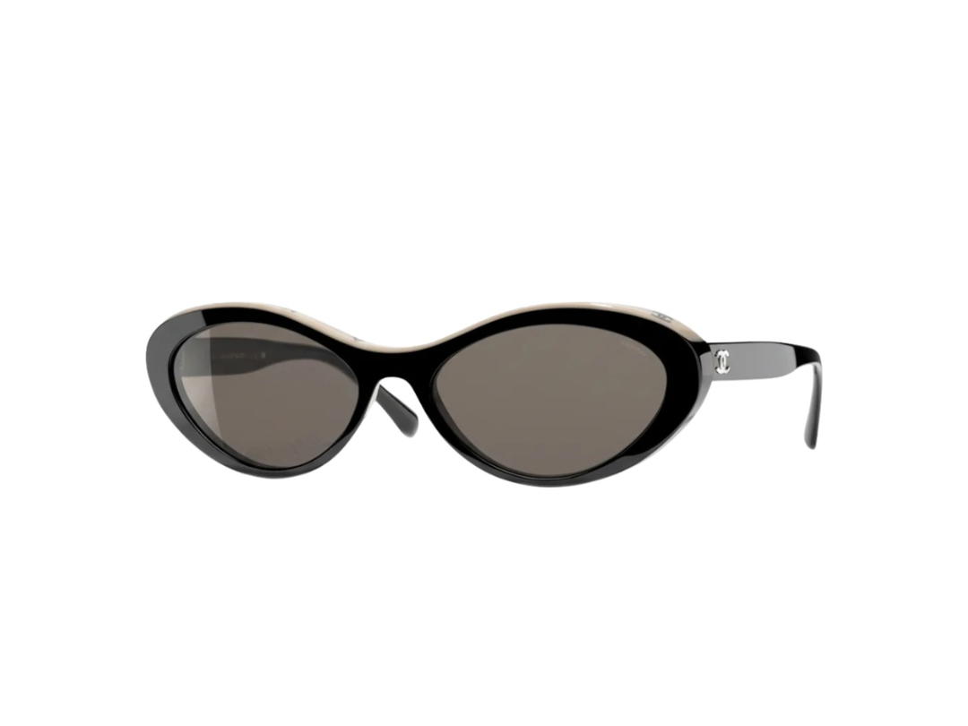 Chanel Chanel Oval Sunglasses Black
