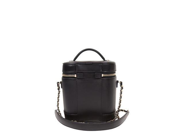 Chanel Chanel CC Mania Vanity Case In Black Leather With Gold-Tone Hardware - view 3