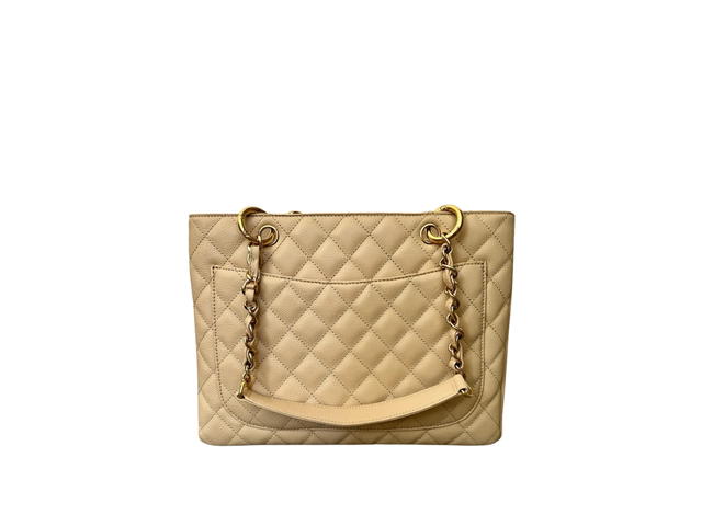 Chanel Chanel Gst Shoulder Bag Tote Handbag Beige - view 2