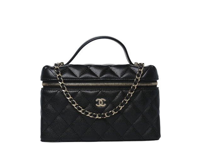 Chanel Chanel Slim Vanity With Chain Top Handle Black - view 1