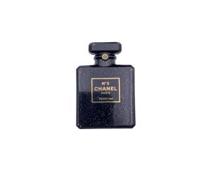 Buy Chanel Brooch In Number 5 Perfume Bottle Shape-Rouge Texture Gold-Black at Sasom – Authentic and Ready to Ship