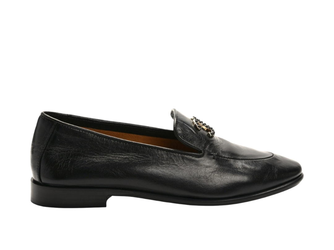 Chanel Chanel CC Mocassin Loafers Black