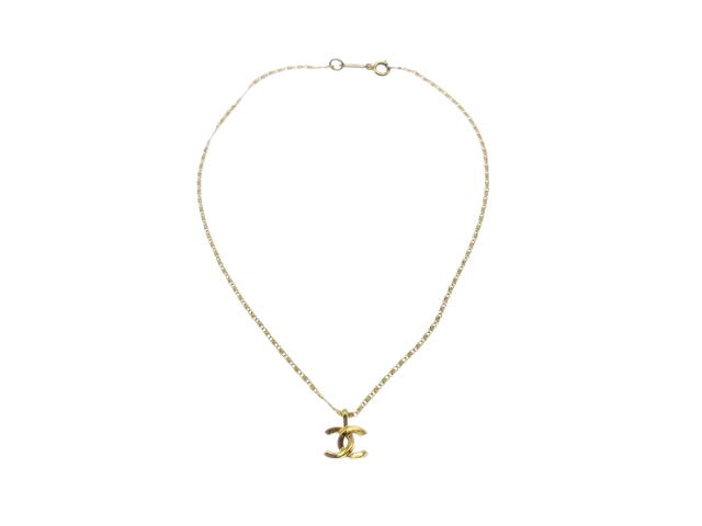 Chanel Chanel 1982 CC Chain Pendant Necklace Gold - view 2