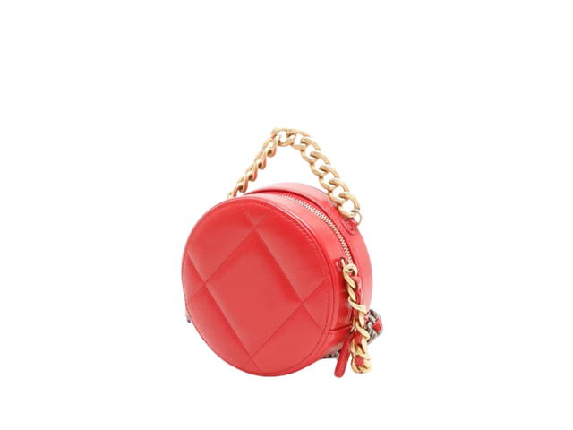 Chanel Chanel 19 Round Clutch With Chain Red - view 2