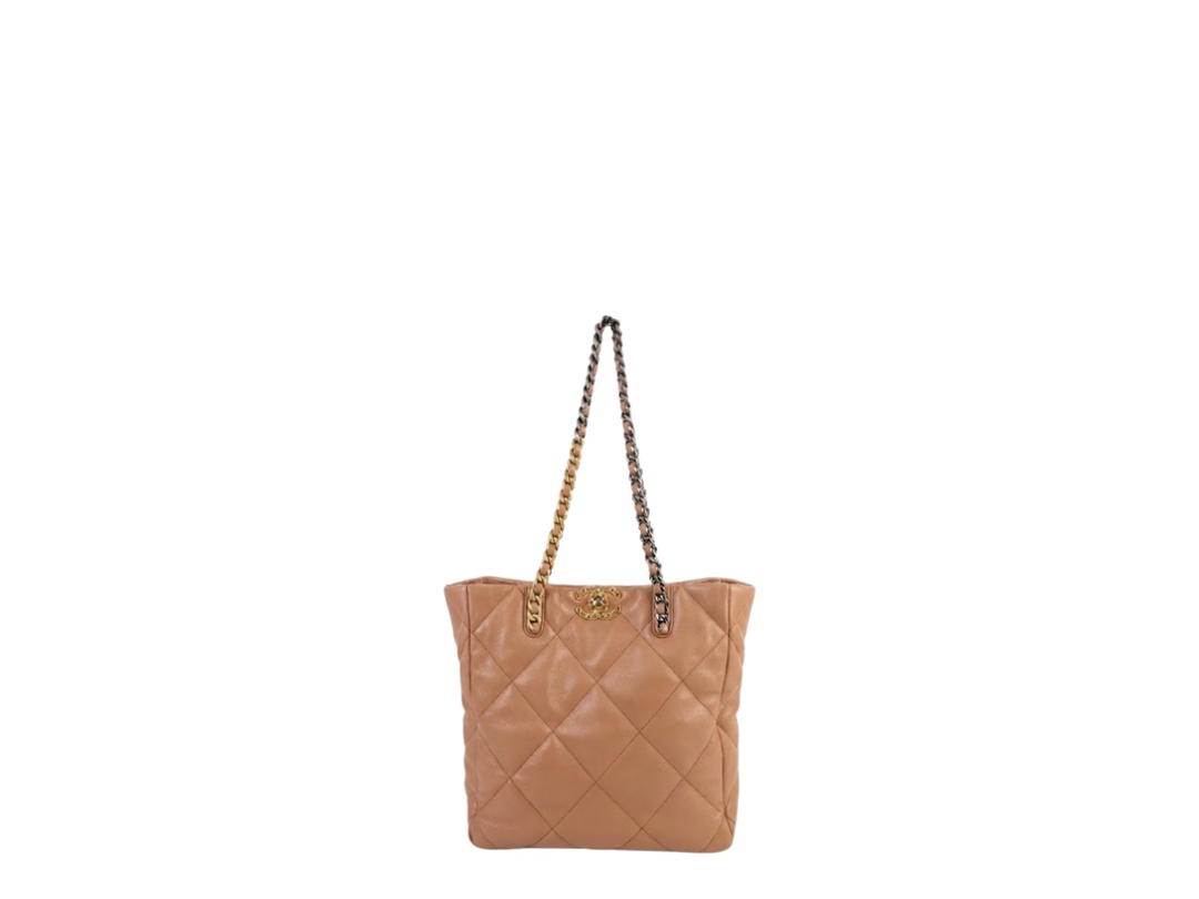 Chanel Chanel 19 Shopping Bag Brown