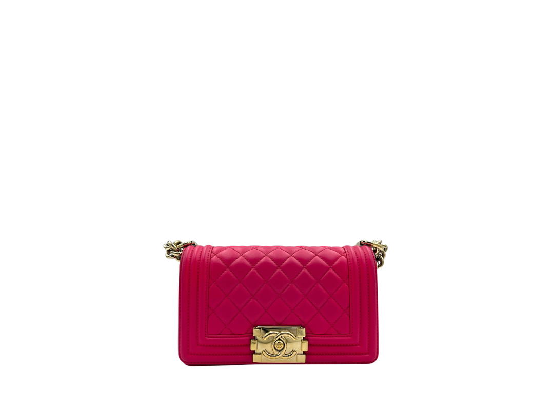 Chanel Chanel Boy Shoulder Bag Small Pink