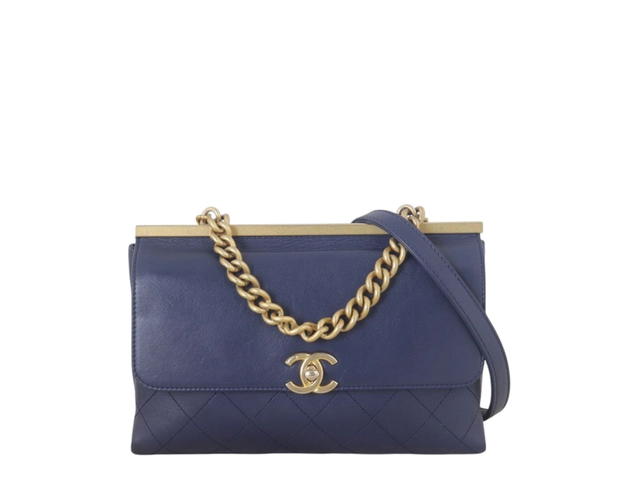 Chanel Chanel Coco Luxe Flap Bag Small Navy - view 1