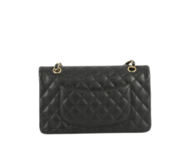 Chanel Chanel Classic Medium Double Flap Bag In Black Caviar Quilted With Gold Hardware - view 2