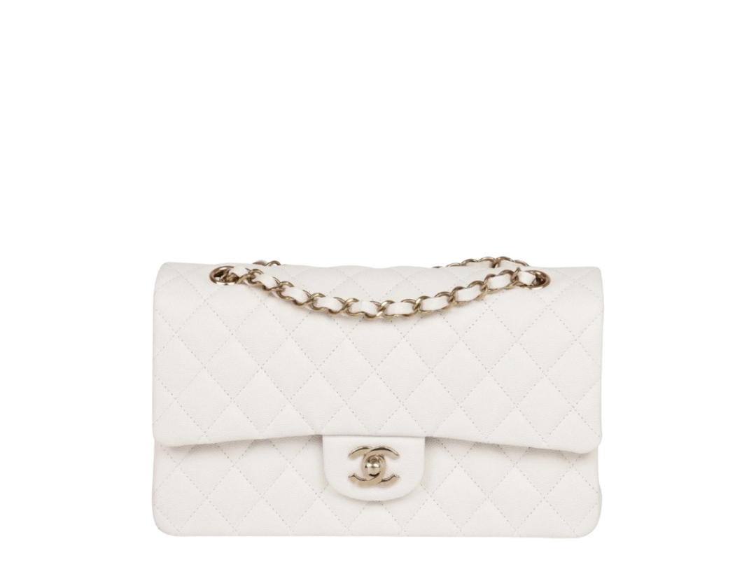 Chanel Chanel Classic Medium Double Flap Bag White