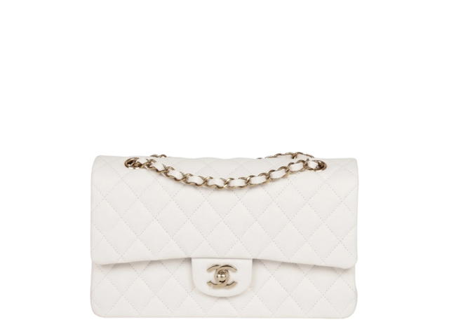 Chanel Chanel Classic Medium Double Flap Bag White - view 1