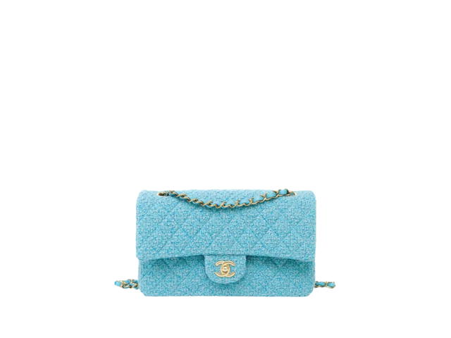 Chanel Chanel Classic Medium Quilted Double Flap Bag Blue - view 1