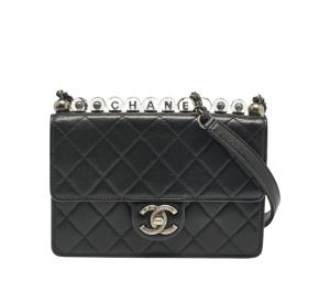 Buy Chanel Chic Pearl Leather Shoulder Bags Black at Sasom – Authentic and Ready to Ship