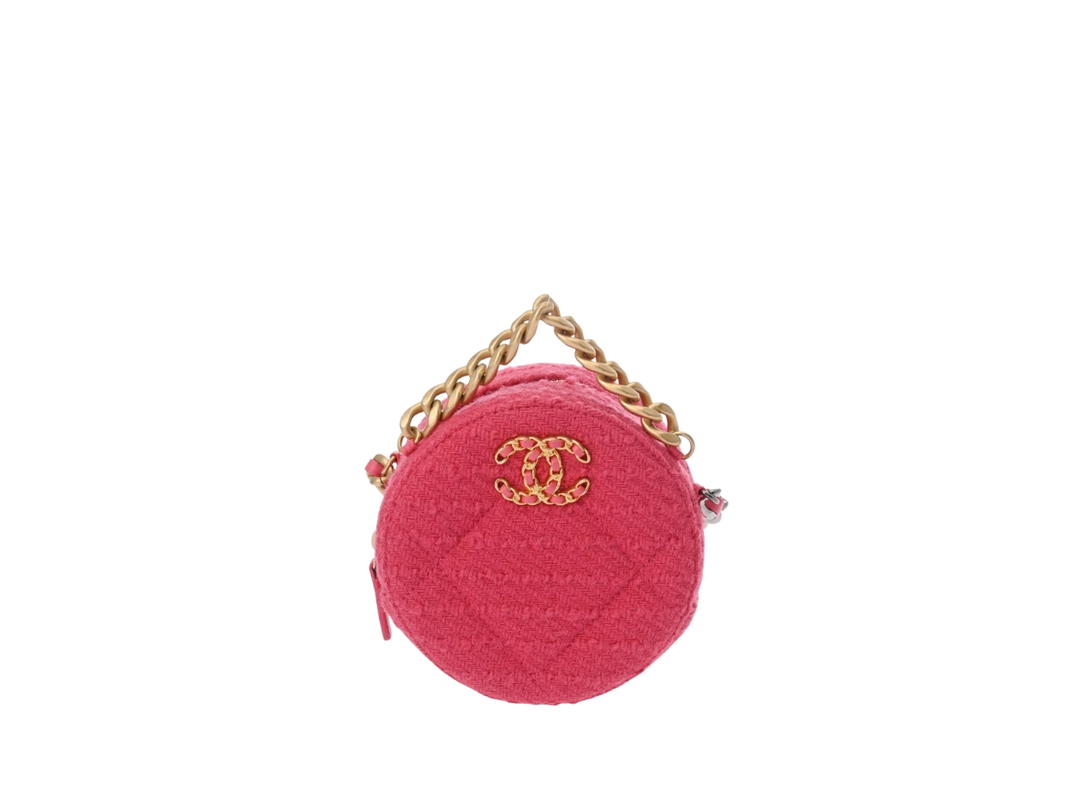 Chanel Chanel Chain Shoulder Bag Coco Mark Pink