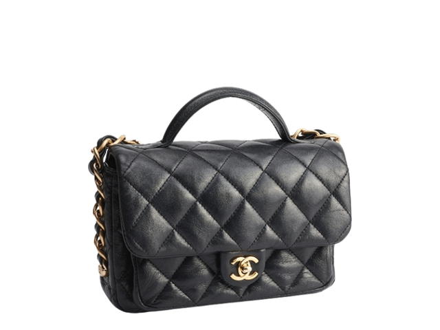 Chanel Chanel Flap Bag Mini With Top Handle Black - view 2